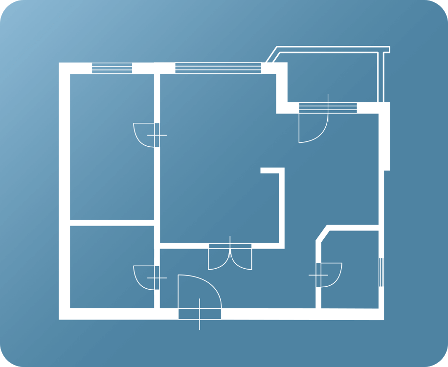 icon-floorplan-2br icon of 2 bedroom floor plan