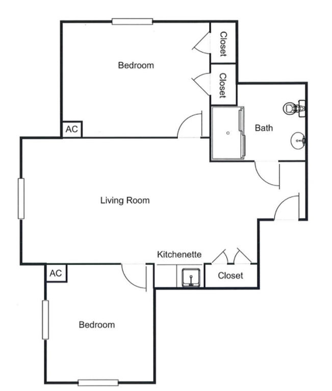 icon of 2 bedroom floor plan